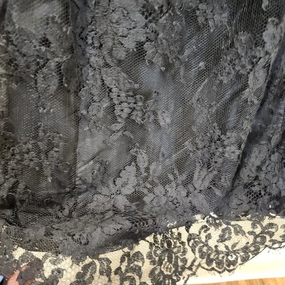 JILL STUART Cocktail Black Lace Strapples Short Dress size 2 - Picture 5 of 9